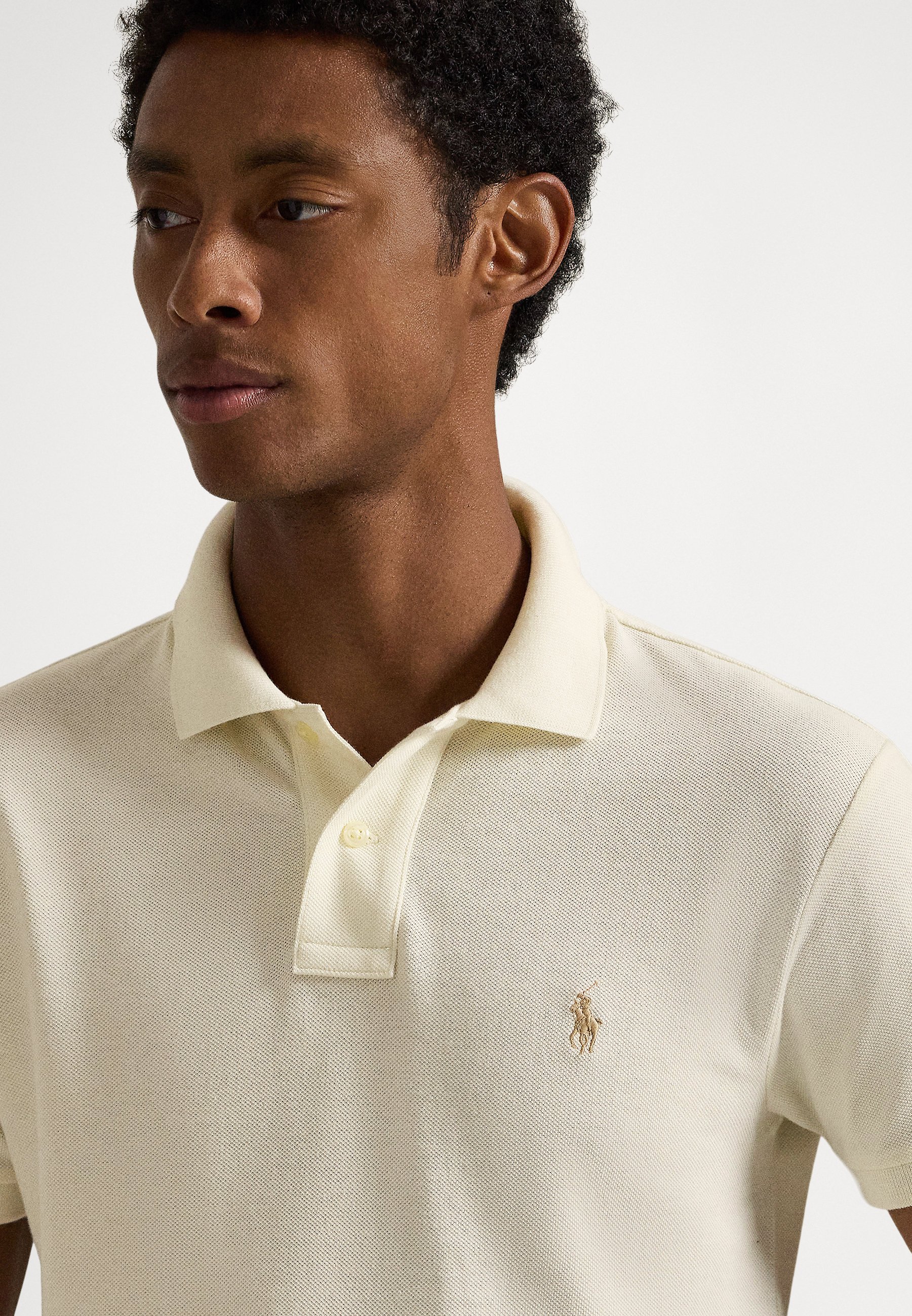 Polo Ralph Lauren SHORT SLEEVE - Bluză polo - parchment cream/alb