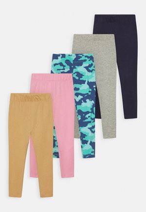 5 PACK - Leggings - multi coloured/light pink