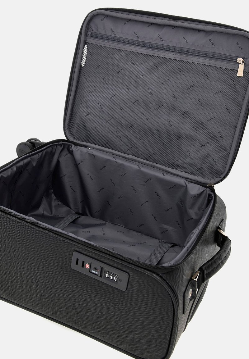 Guess Sacoche Ordinateur 15 Pouces - Bandoulière Similicuir Matelassé Noir Élégant