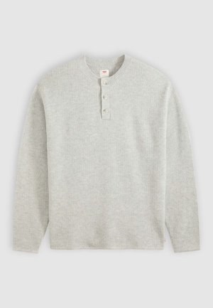 Levi's®, WOODACRE HENLEY - Pullover - warm lt grey heather novelty stitch