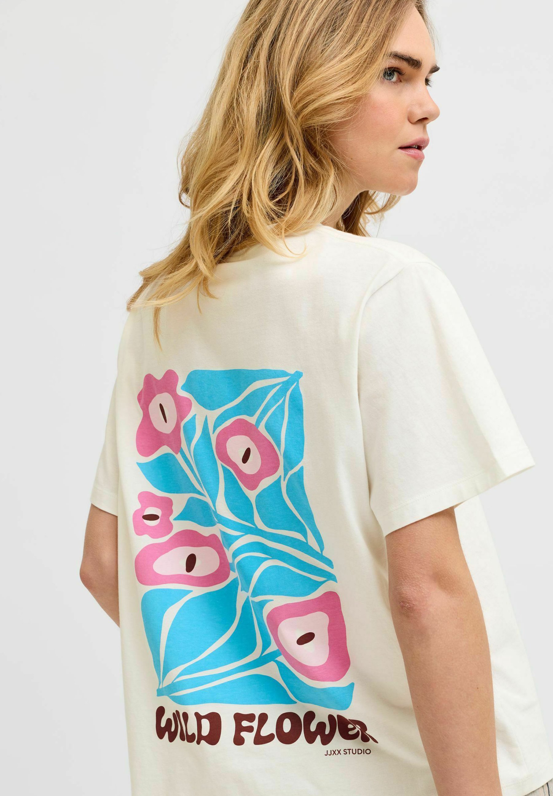JJXX Jxselma Loose SS Tee Jrs - T-Shirt Donna A Giromanica, Morbida E Casual, Vestibilità Comoda, Jersey, Colore Unico, Taglie Regolari