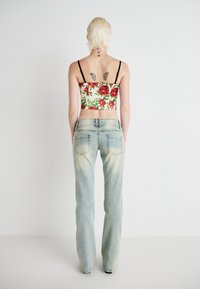 Jaded London THIRTEEN - Džíny Bootcut - light blue wash