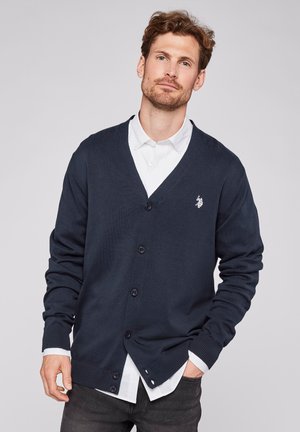 U.S. Polo Assn. DOLOVAN KNIT CARDIGAN - Gilet - dark sapphire