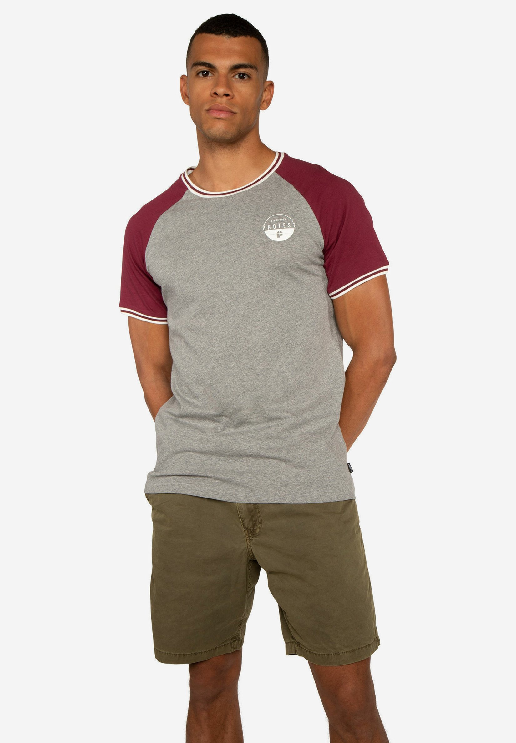 Protest Print T shirts heren online kopen | ZALANDO Protest STANTON T shirt print off whiteyellow Zalando.nl