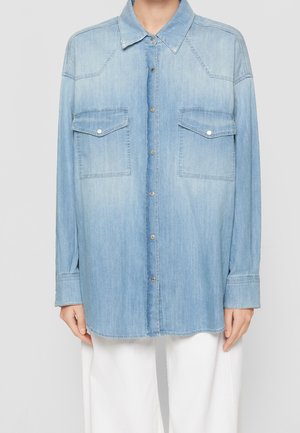 Košilová halenka  - blue denim