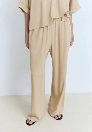 Pantalones - mottled beige