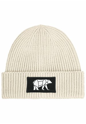 MIT PATCH BÄR LINEART POLYGON NATUR - Beanie - beige