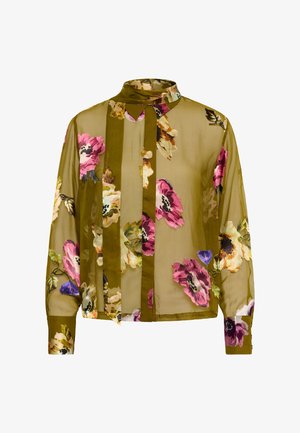 Gestuz, GZDARCIA - Camicia - olive green flower