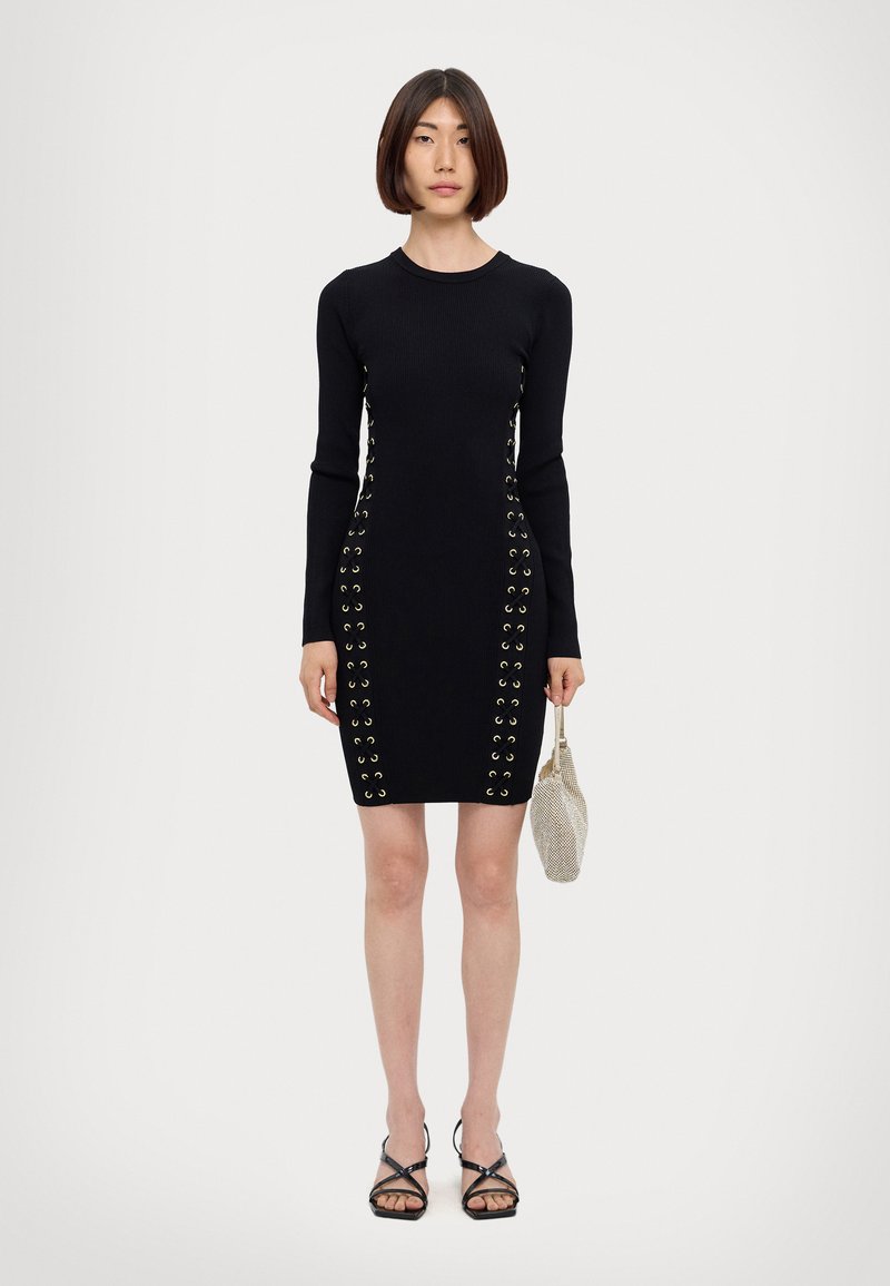 michael kors mesh dress MICHAEL KORS STRAPLESS SHEER DRESS IN STRETCH MESH
