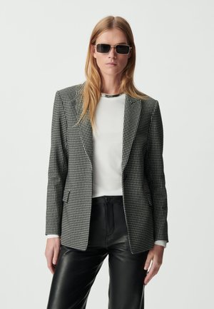 DE TAILLEUR MOTIF PIED-DE-POULE - Blazer - noir