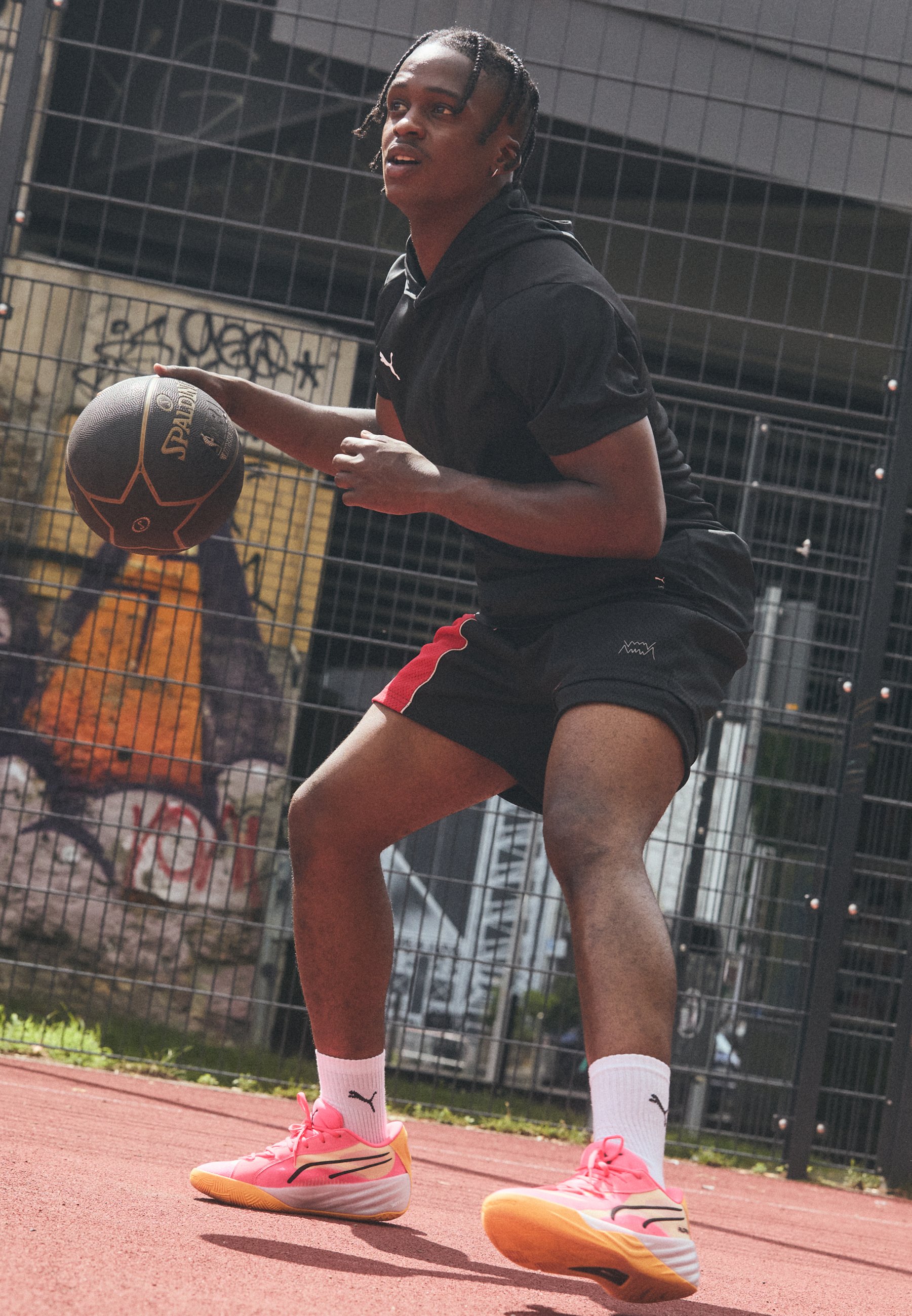Puma ALL-PRO NITRO - Zapatillas de baloncesto - sunset glow/sun