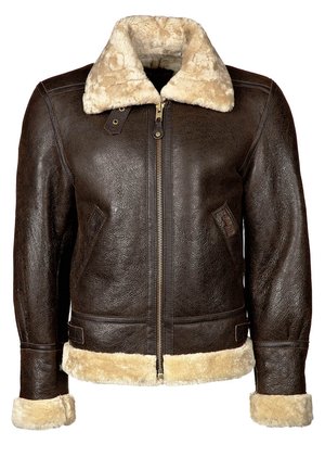 Giacca di pelle - dark brown