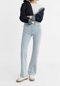 Stradivarius Vaqueros rectos - blue-grey