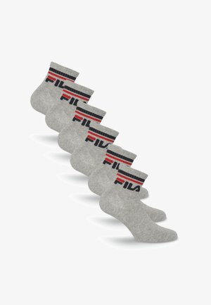 Fila, FILA QUARTER SOCKS 6 PACK UNISEX - Strømper - grey