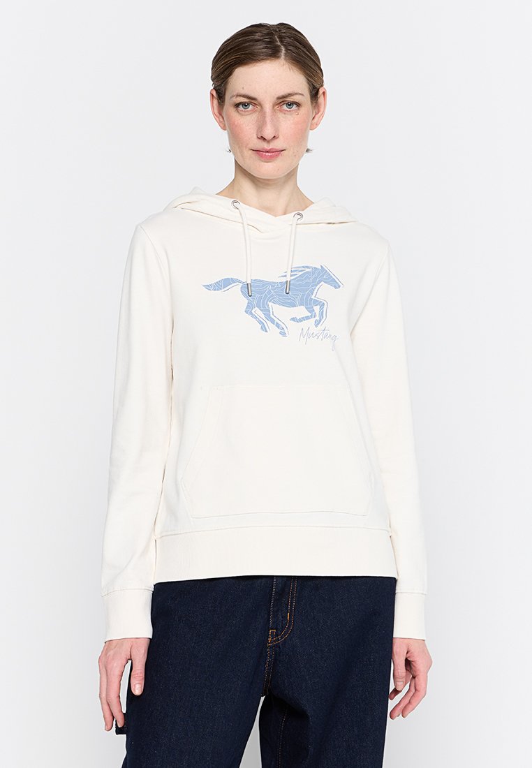 mustang Hoodie crème