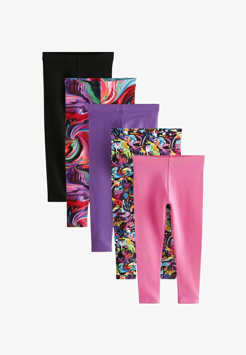 Next 5 PACK - Leggings - Byxor - multi bright grafitti