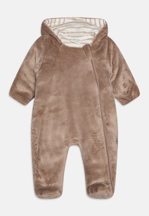 KUSCHELOVERALL MIT KLAPPHÄNDEN UNISEX - Tuta jumpsuit - taupe gray