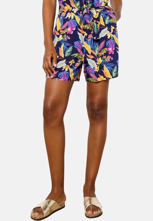 LolaLiza WITH TROPICAL PRINT - Shorts - navy basic