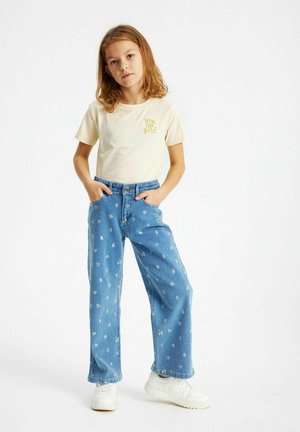 LINNEA - Kavbojke na trapez - medium blue denim wash