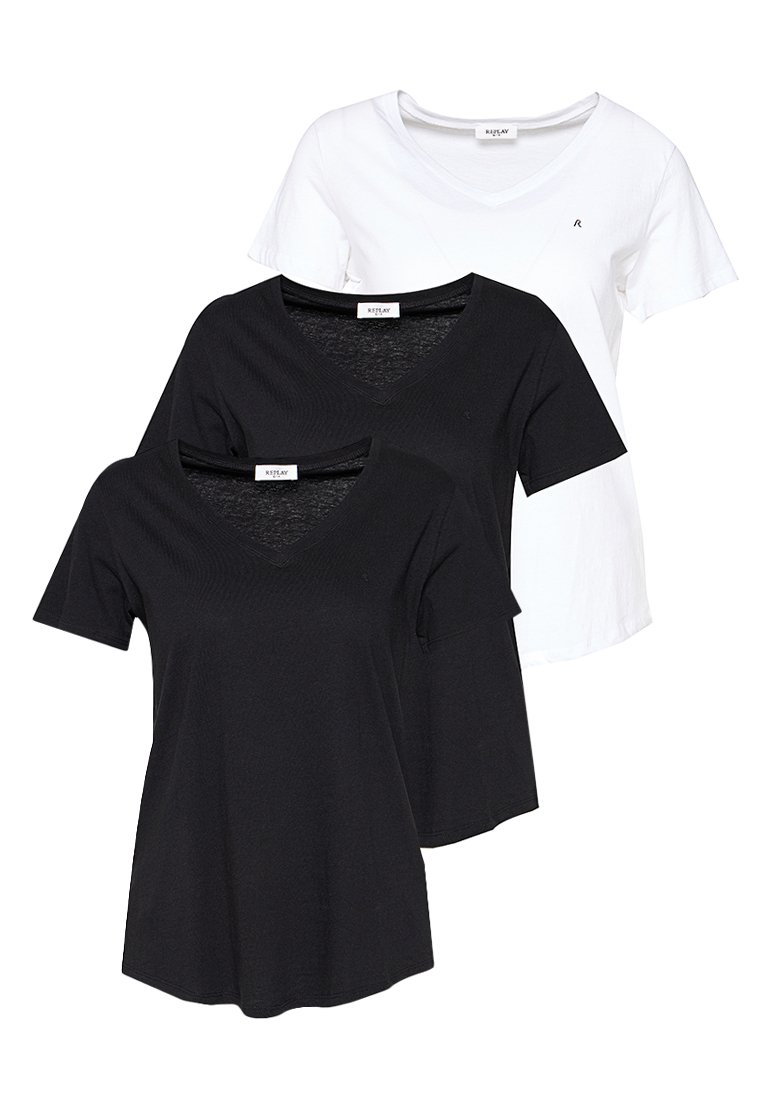 Replay T-shirt basic zwart