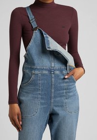 Lee Stickad tröja - dark red