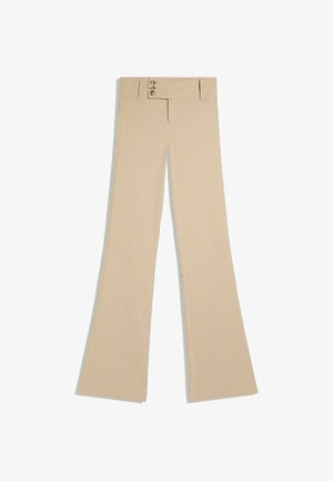 Bershka, FLARED BENGALINE - TROUSERS 05112741 - Pantalon classique - beige