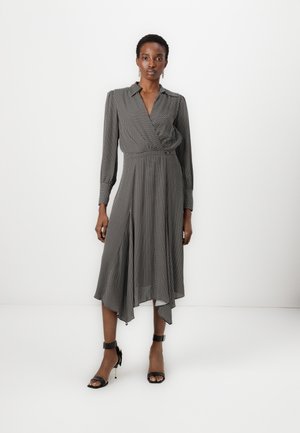 WOMENS DRESS - Shirt dress - nero/burro
