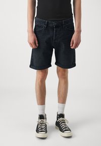Jack & Jones JJICHRIS JJORIGINAL - Džinsa auduma šorti - black denim