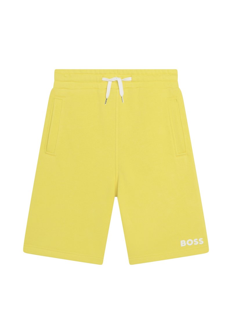 BOSS Kidswear Trainingsbroek geel