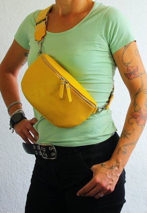 DrachenLeder TOSCANTO - Sac banane - gelb mehrfarbig