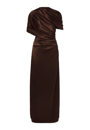 Malina, CASSIA DRAPED FITTED MAXI DRESS - Robe de soirée - dark brown