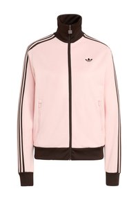 CLASSIC TT - Sweat zippé - sandy pink   aurora coffee