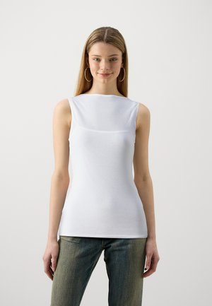 VARIGATED SKIM SLASH TANK  - Débardeur - brilliant white