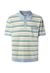 PRESTON STRIPES - Polo - soho blue