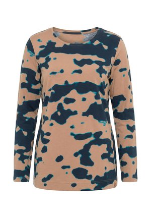 LAURASØN, ALLOVER PRINTED LONG SLEEVE TEE - Longsleeve - walnut