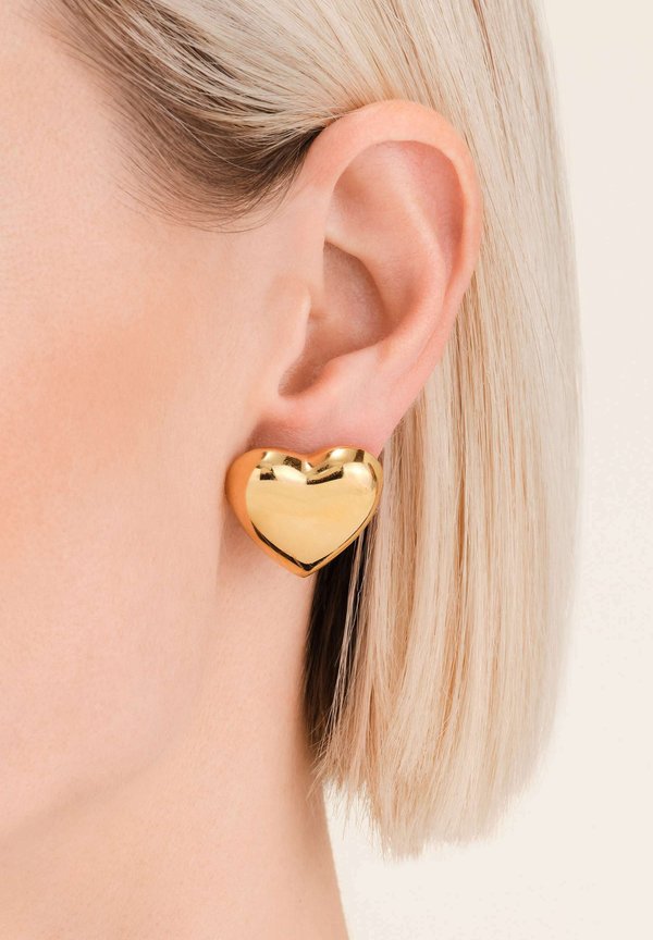 PUFFY HEART STUDS - Ohrringe