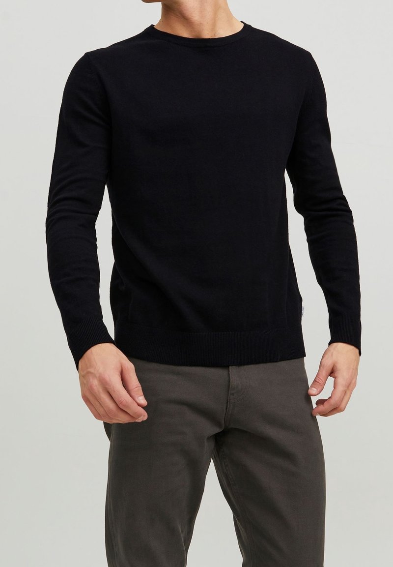Jack & Jones Stickad tröja - black