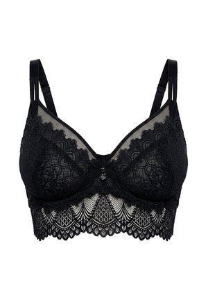 TRUYOU, TRUYOU LACE AND MESH UNDERWIRE BRA - Beugel BH - black