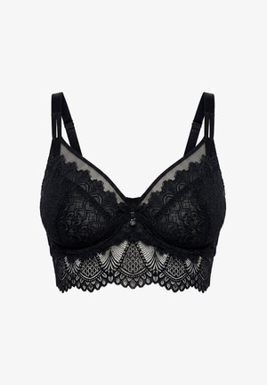 TRUYOU, TRUYOU LACE AND MESH UNDERWIRE BRA - Underwired bra - black