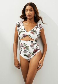 Next MATERNITY FRILL - Plavky - ecru pink floral