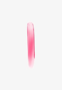 Bright pink paint stroke on a white background, featuring a smooth texture with a gradient effect from dark to light.