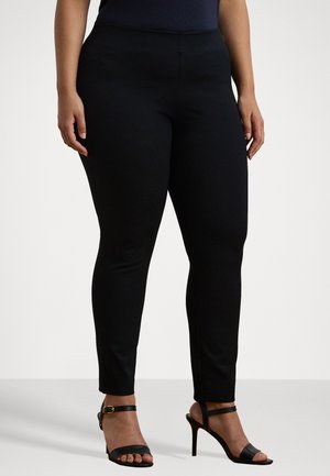 STRETCH COTTON SKINNY TROUSER - Pantaloni - black