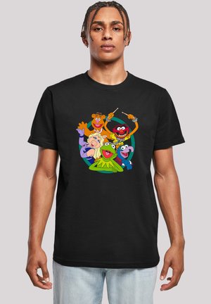 DISNEY MUPPETS GROUP CIRCLE - Print T-shirt - black