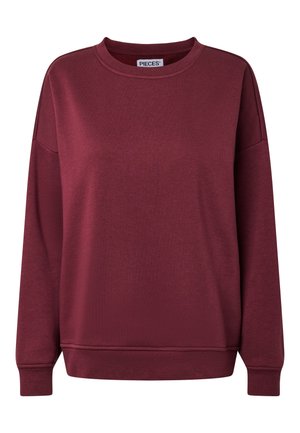 Pieces, PCCHILLI LOOSE FIT  - Φούτερ - tawny port