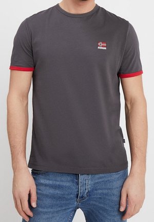 Triko s potiskem - dark grey