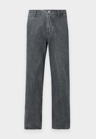 Evisu WORK PANT WITH DISTRESSED BACK DAICOCK SHAPE - Jean boyfriend - grey