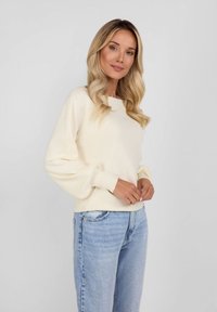 RESPECT BOAT NECK - Džemperis - cream