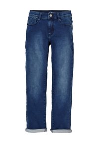s.Oliver PETE MIT WASCHUNG - Straight leg jeans - dark blue stretche