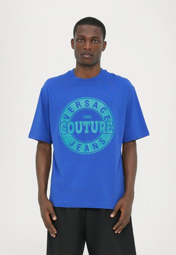 LOGO ROUND - Print T-shirt - blu