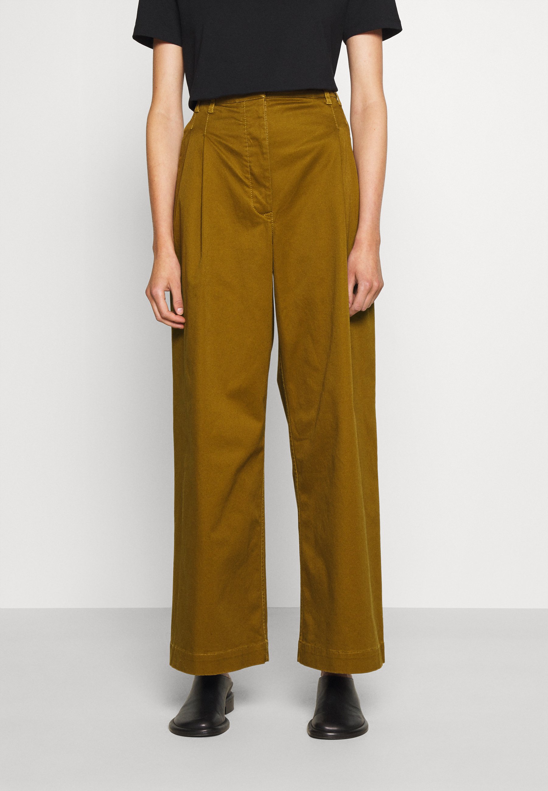 wide leg olive pants